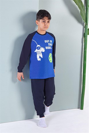 Erdem Uzun Kollu Erkek Çocuk Pijama Takımı