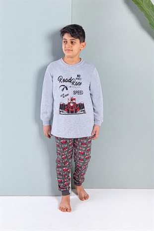 Erdem Uzun Kollu Erkek Çocuk Pijama Takımı