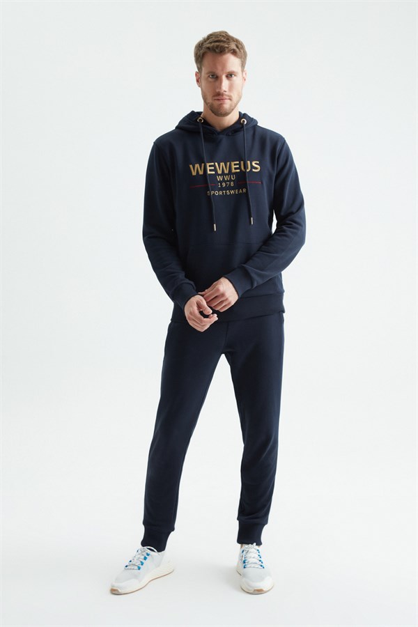 Weweus 3 İplik Kapüşonlu Unisex Sweatshirt